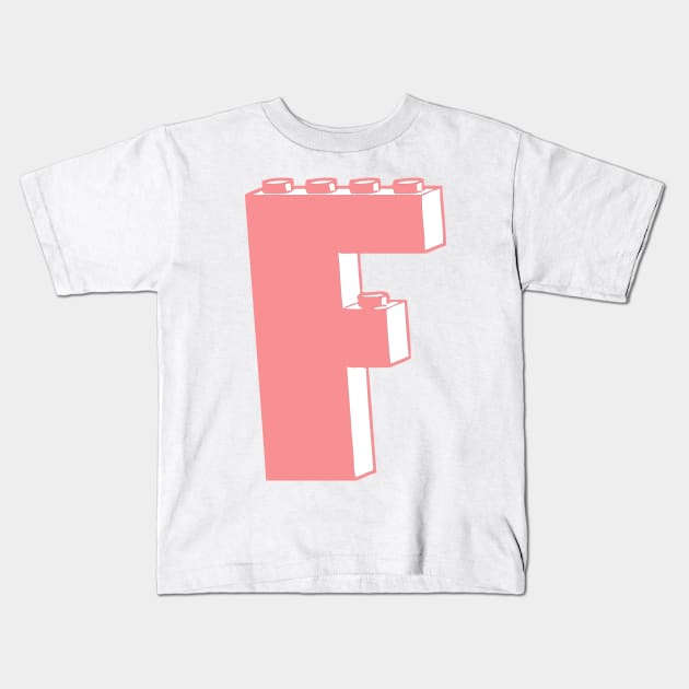 THE LETTER F Kids T-Shirt by ChilleeW